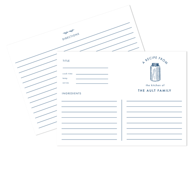 Modern Canning Recipe Cards