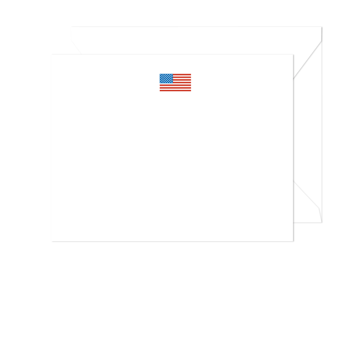 American Flag Stationery