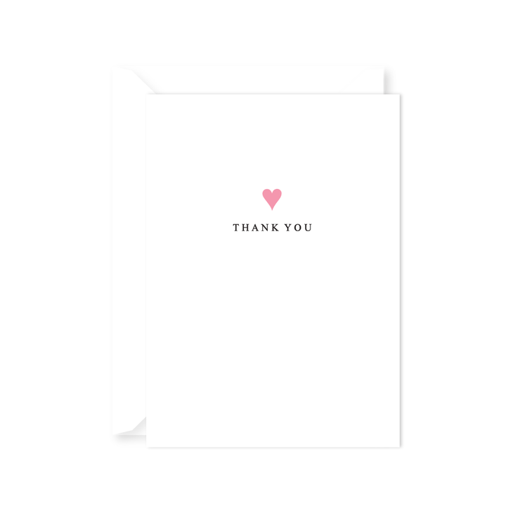 Heart Thank You Note