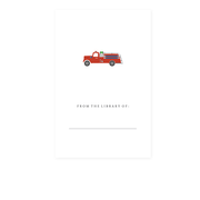 Firetruck Bookplate