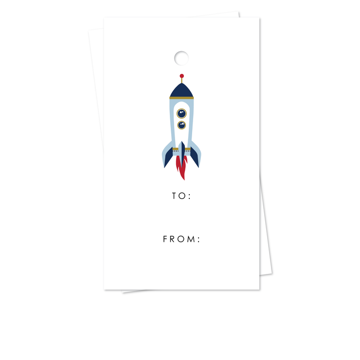 Rocket Ship Gift Tags