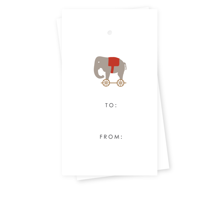 Toy Elephant Gift Tags