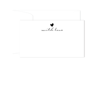 B & W Heart Gift Enclosures