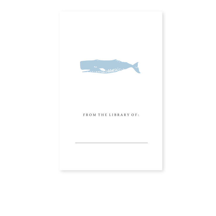 Whale Bookplate
