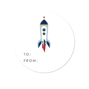 Rocket Ship Sticker