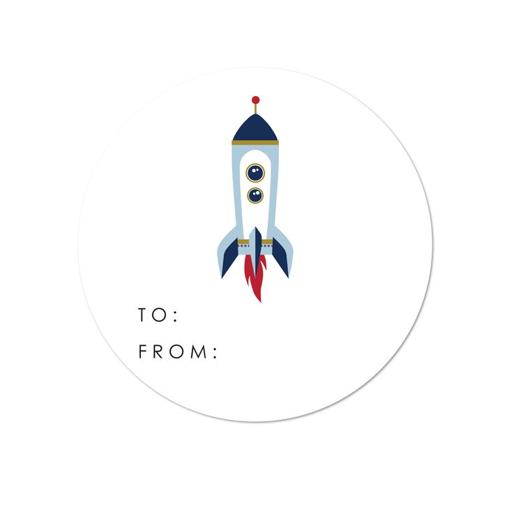 Rocket Ship Sticker