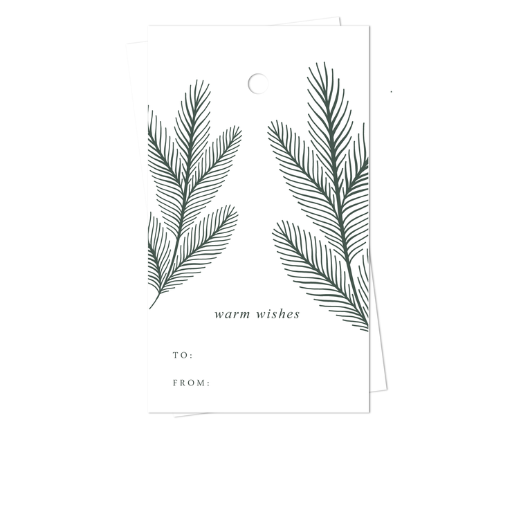 Pine Needles Gift Tags