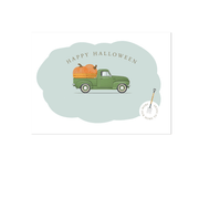 Pumpkin Truck Postcard