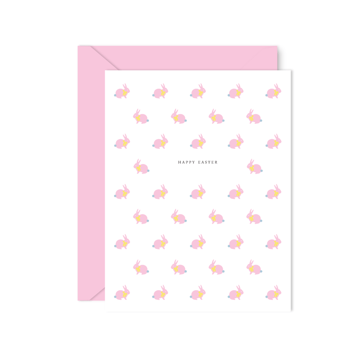 Pink Easter Bunny Cards