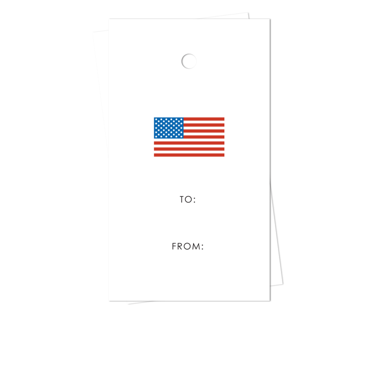 American Flag Gift Tags