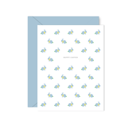 Blue Easter Bunny Cards