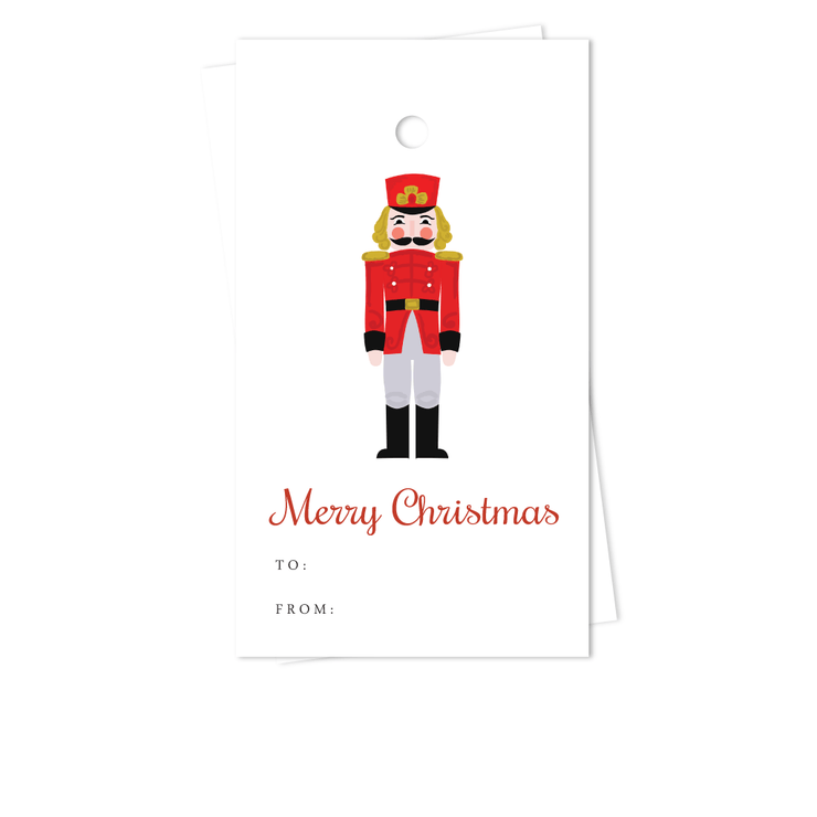 Nutcracker Holiday Gift Tags