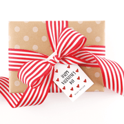 Valentine Red Hearts Gift Tags