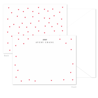 Red Hearts Stationery