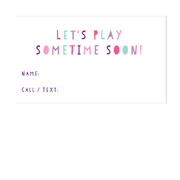 Calling Card, Let's Play Sometime