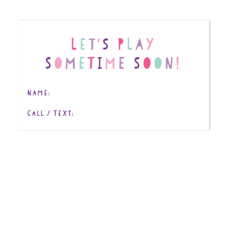 Calling Card, Let's Play Sometime
