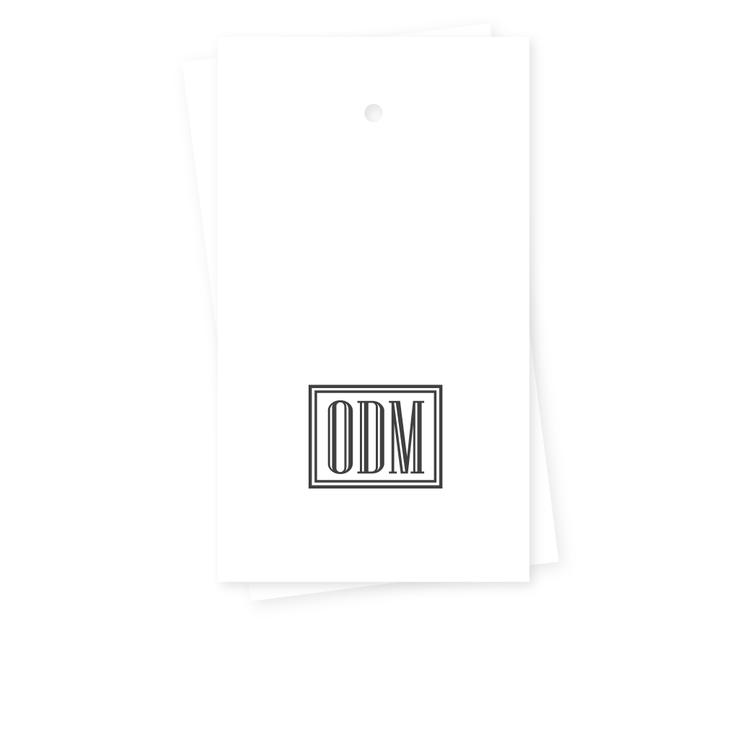 Boxed Monogram Gift Tag