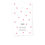 Red Hearts Gift Tags