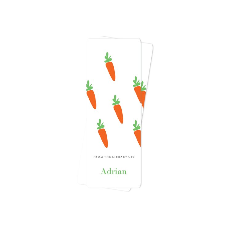 Easter Bookmark, Carrots