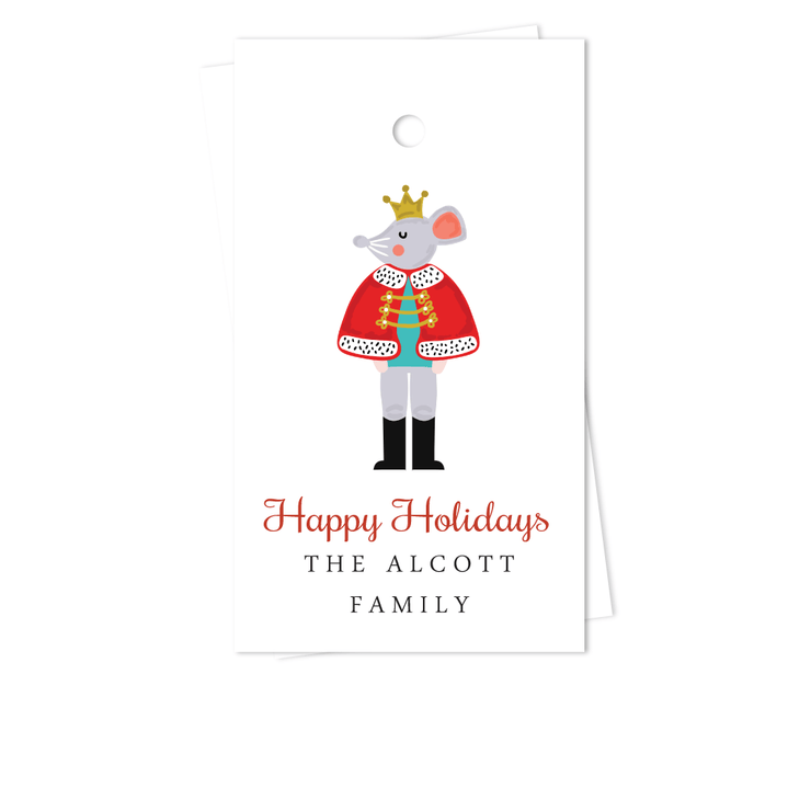 Nutcracker Mouse Holiday Gift Tags