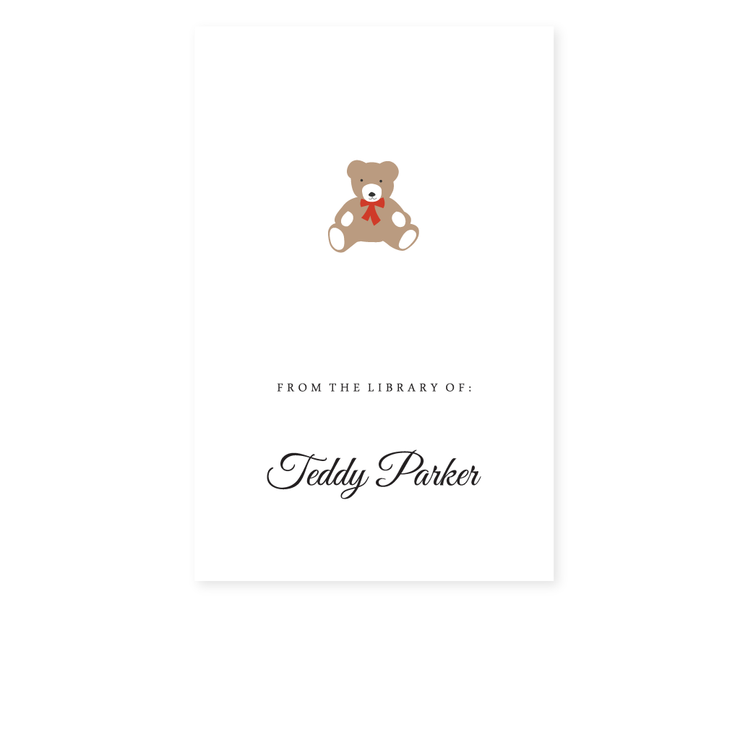 Teddy Bear Bookplate