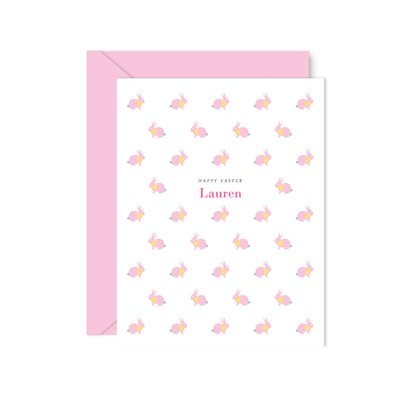 Pink Easter Bunny Cards