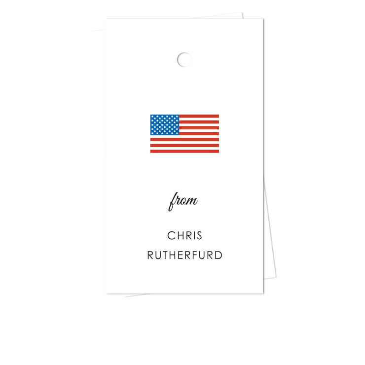American Flag Gift Tags