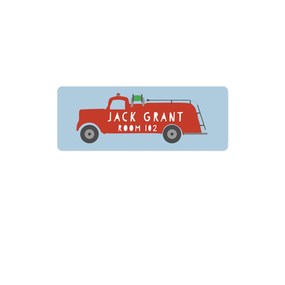 Fire Truck Name Labels