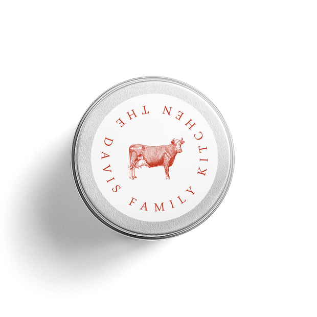 Cow Kitchen Labels