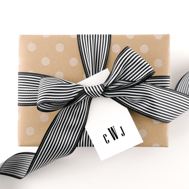 Modern Monogram Gift Tags