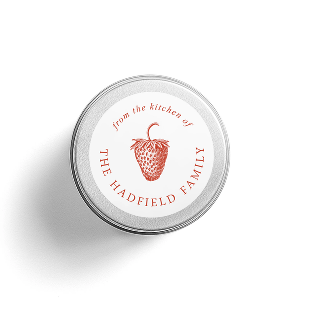 Strawberry Kitchen Labels