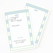 Today's To-Do List Notepad Blue Stripes