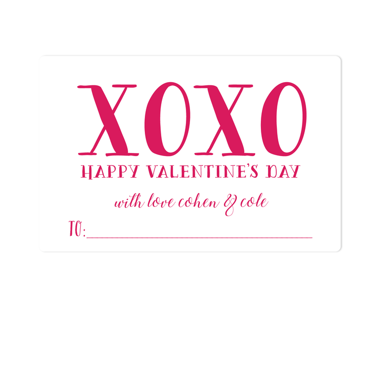 XOXO Classroom Valentines