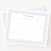 Weekly Desk Pad Polka Dots