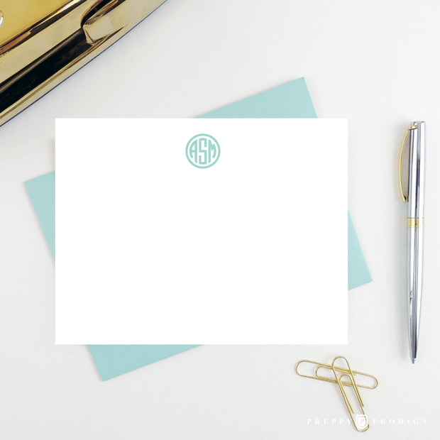 Circle Monogram Stationery