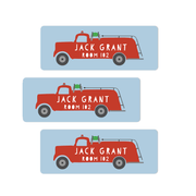 Fire Truck Name Labels