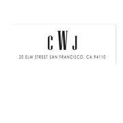 Modern Monogram Address Labels