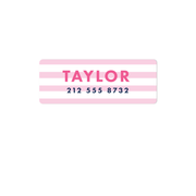 Stripes Name Labels