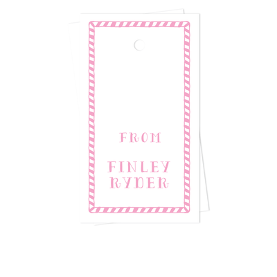Hand Drawn Stripes Gift Tags
