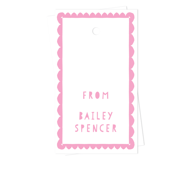 Scallop Border Gift Tags