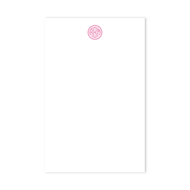 Circle Monogram Notepad