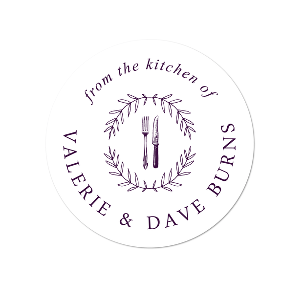 Knife & Fork Kitchen Labels