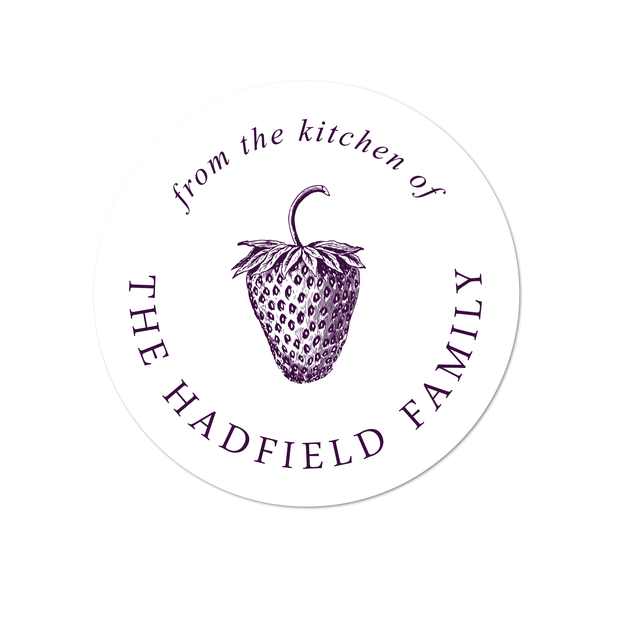 Strawberry Kitchen Labels