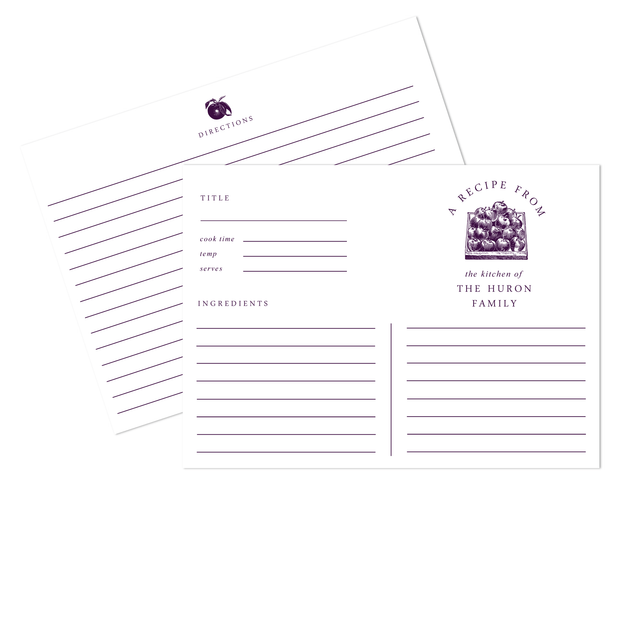 Apple Recipe Cards