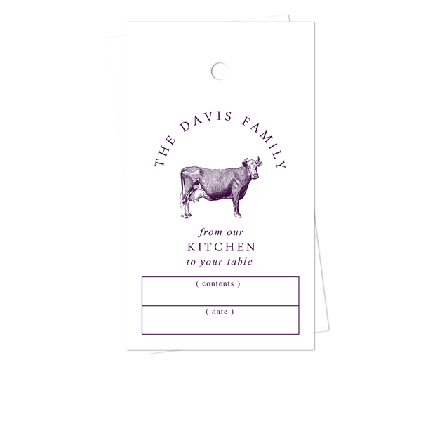Cow Kitchen Gift Tags