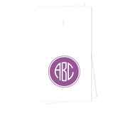 Filled Circle Monogram Gift Tags