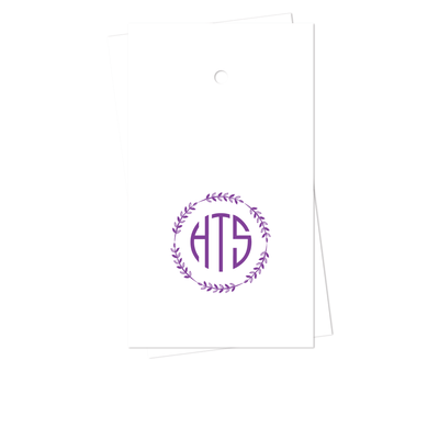 Wreath Monogram Gift Tags