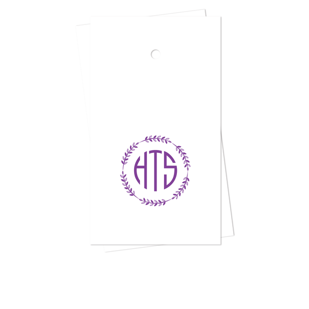 Wreath Monogram Gift Tags