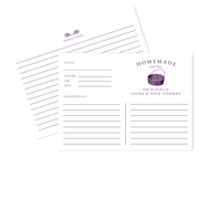 Round Basket Recipe Cards