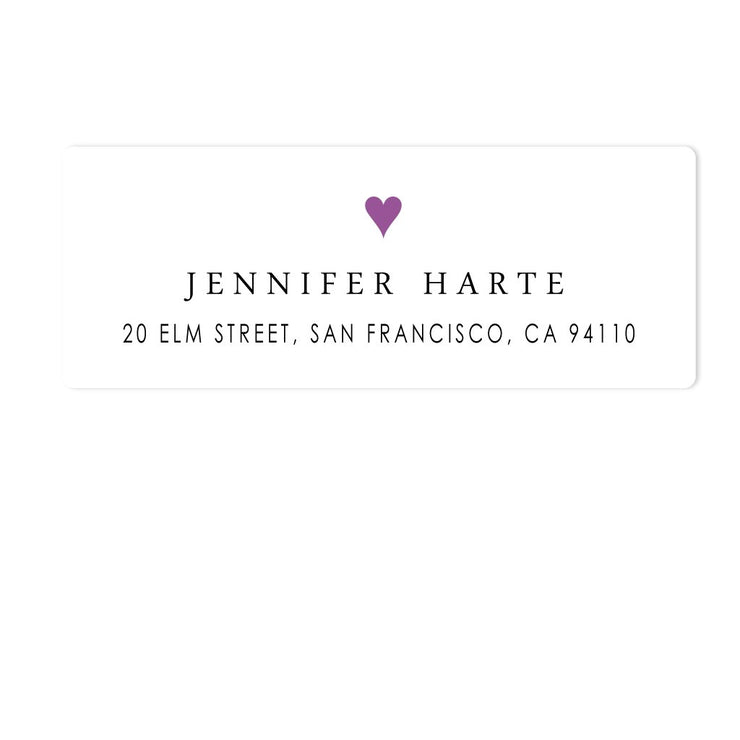 Good Hearted Address Labels